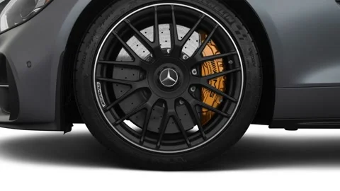 Modern car details compilation designo Selenite Grey 2018 Mercedes-Benz AMG GT S Stock Footage 159588905