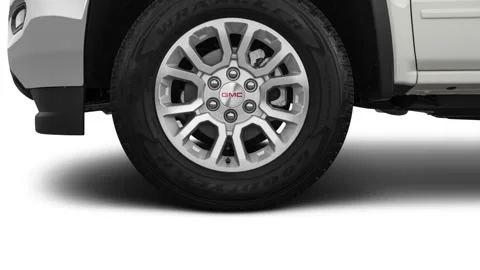 Modern car details compilation Summit White 2019 GMC Sierra 1500 Limited SLE Stock Footage 159590080