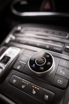 Modern car drive mode selector button Photos