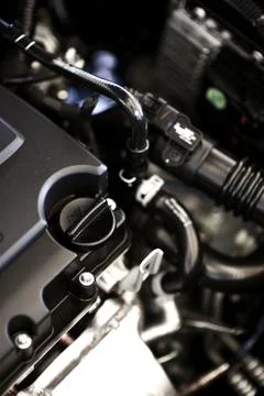 Modern car engine Foto stock