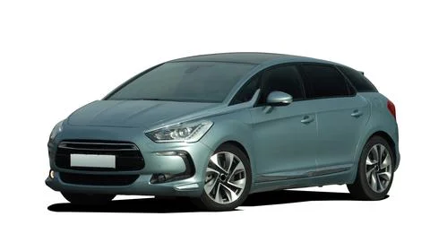 Modern car front view Stockfoto's