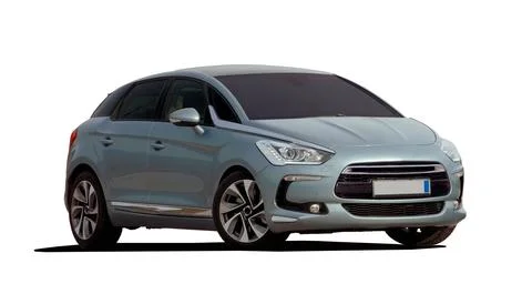 Modern car front view Stockfoto's