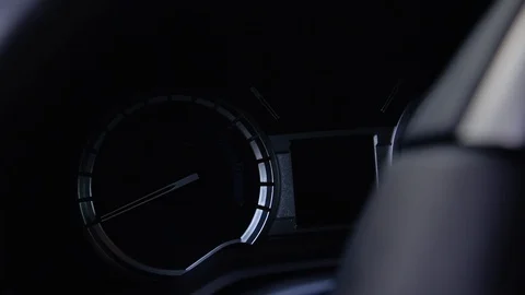 Modern car gauges 스톡 동영상 120042310