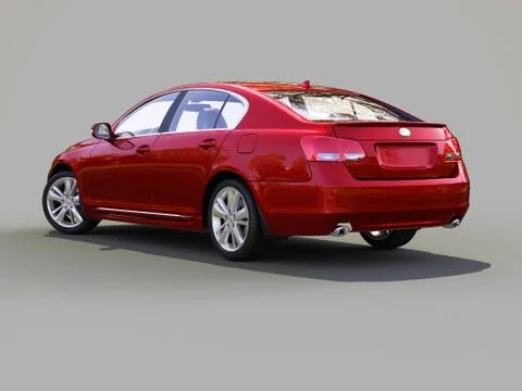 Modern car on a gray Stock Illustration