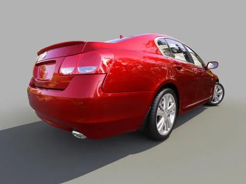 Modern car on a gray イラスト素材