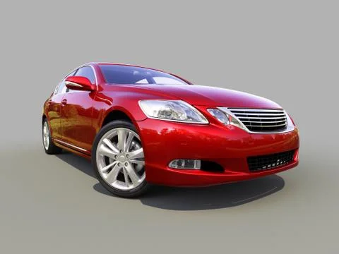 Modern car on a gray 스톡 일러스트