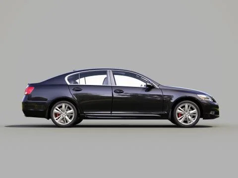 Modern car on a gray 스톡 일러스트
