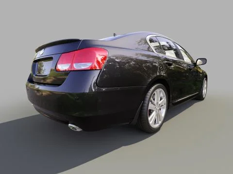 Modern car on a gray Illustrazione stock