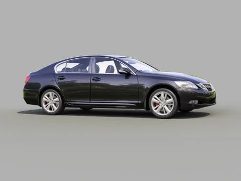 Modern car on a gray Stock-Illustration