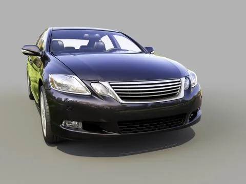 Modern car on a gray Иллюстрация