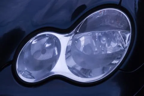 Modern car headlight Stock Photos