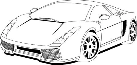 Modern car Stock Illustration