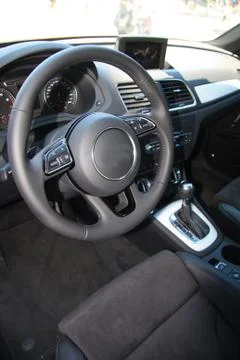 Modern car interior Stock Photos