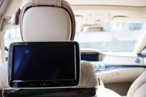 Modern car interior Stockfoto's