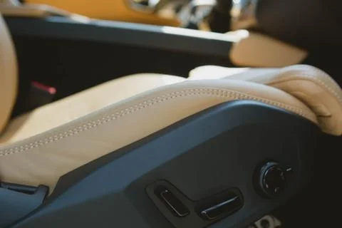 Modern car interior 库存照片