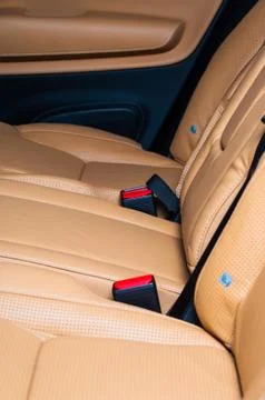 Modern car interior Stock Photos