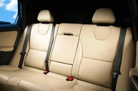 Modern car interior Stock Photos