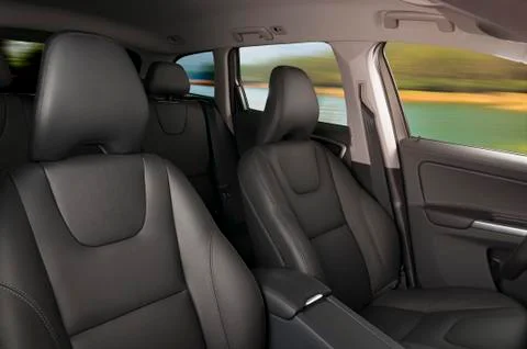 Modern car interior Stock Photos