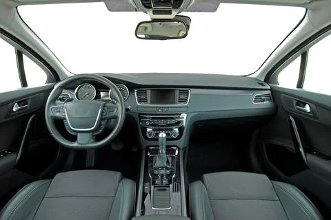 Modern car interior Stock Photos