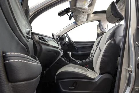 Modern car interior Stock Photos