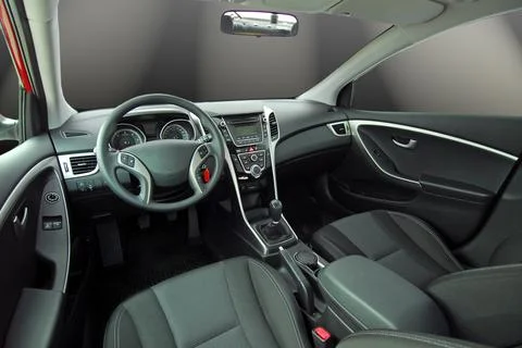 Modern car interior Stock Photos