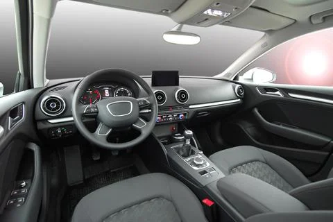 Modern car interior Stock Photos