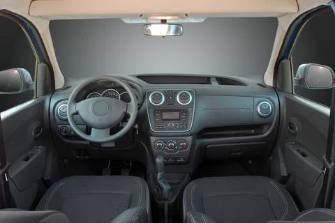 Modern car interior Stock Photos