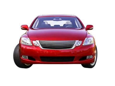Modern car is isolated on a white Stock Illustration