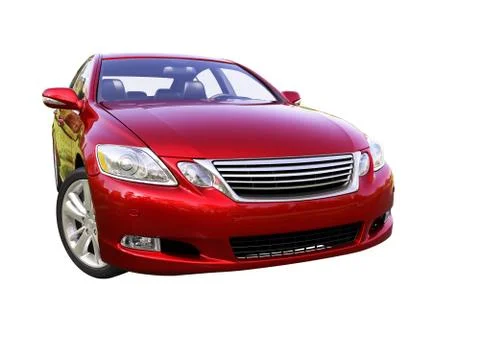 Modern car is isolated on a white Stock Illustration