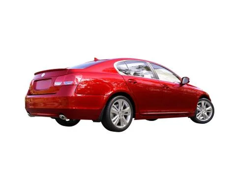 Modern car is isolated on a white Stock Illustration