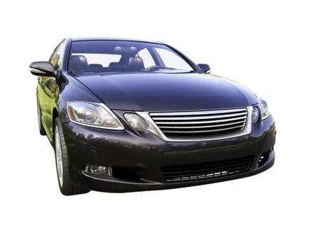 Modern car is isolated on a white Stock Illustration