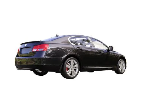 Modern car is isolated on a white Stock Illustration