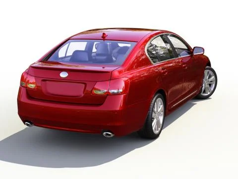 Modern car on a light background Stock Illustration