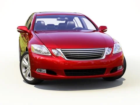 Modern car on a light background イラスト素材