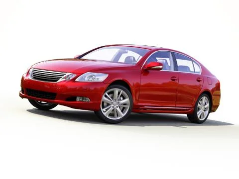 Modern car on a light background Stock Illustration
