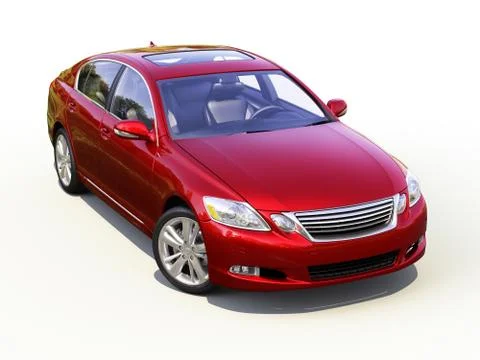 Modern car on a light background Stock Illustration