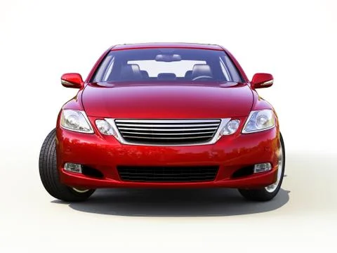 Modern car on a light background Stock Illustration