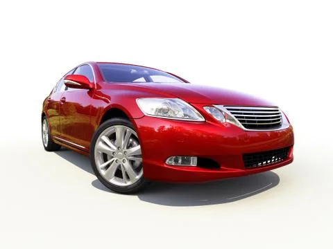 Modern car on a light background Stock Illustration