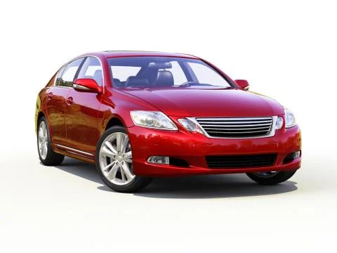 Modern car on a light background Stock Illustration