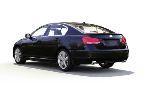 Modern car on a light background Stock Illustration