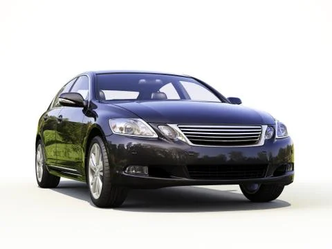 Modern car on a light background Stock Illustration