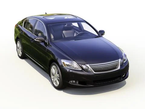 Modern car on a light background Stock Illustration