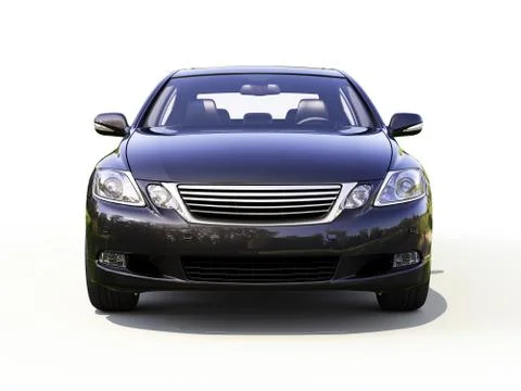 Modern car on a light background Stock Illustration