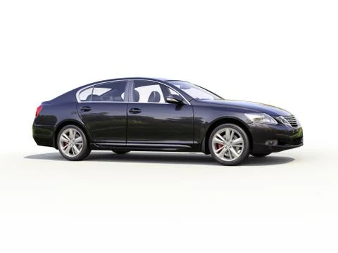 Modern car on a light background Illustrazione stock