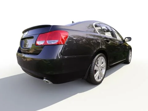 Modern car on a light background Illustrazione stock