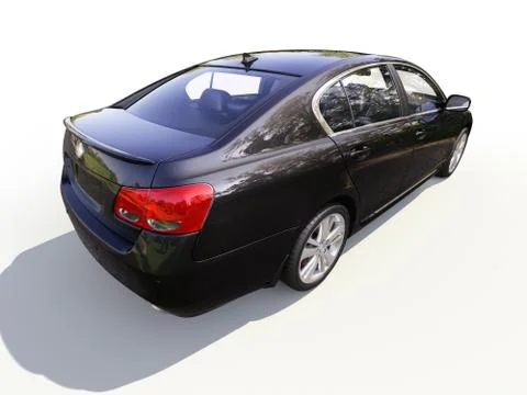 Modern car on a light background Illustrazione stock