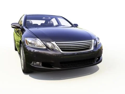 Modern car on a light background Stock Illustration