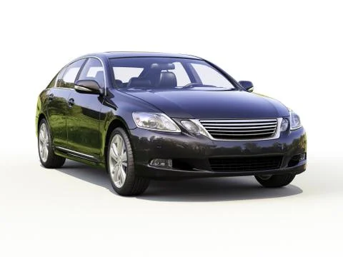 Modern car on a light background Stock Illustration