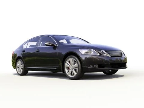 Modern car on a light background Stock Illustration