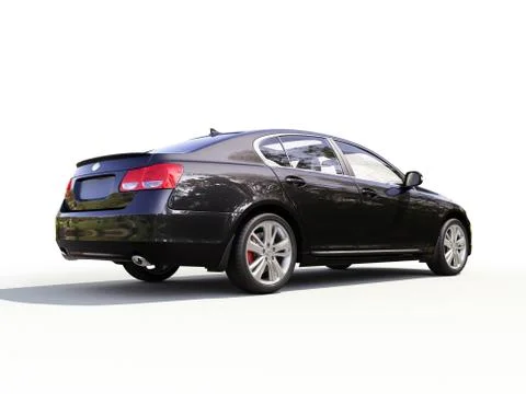 Modern car on a light background Stock Illustration